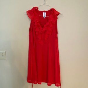 Red Ruffle Dress
